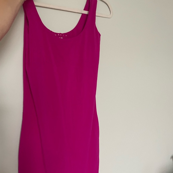 Hatch Hot Pink Sleeveless Midi Dress - Picture 2 of 4